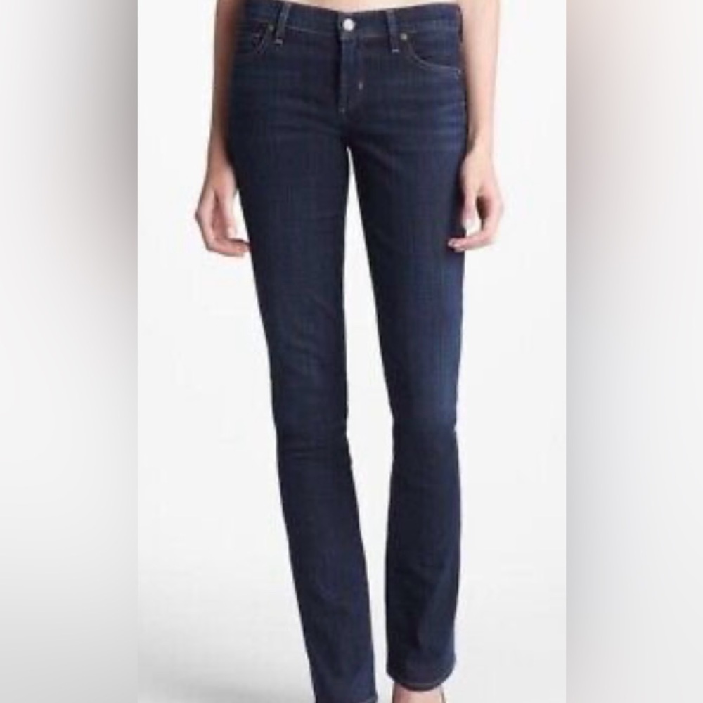 Citizens of Humanity Ava Low Rise Straight Leg Jeans Dark blue Wash Size 29